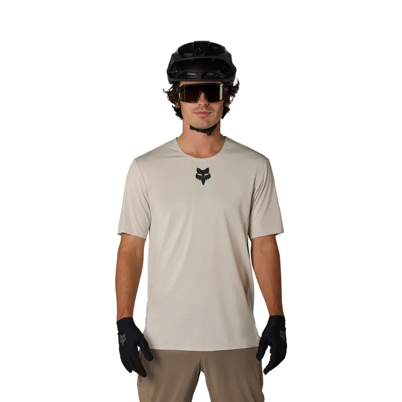 Fox Flexair Men's Short Sleeve Jersey - Chalk White-4