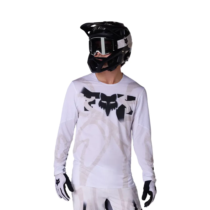 Fox Flexair Diffuse Special Edition Men's Long Sleeve Jersey - White-2