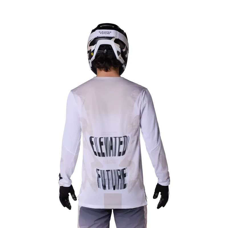 Fox Flexair Diffuse Special Edition Men's Long Sleeve Jersey - White-3