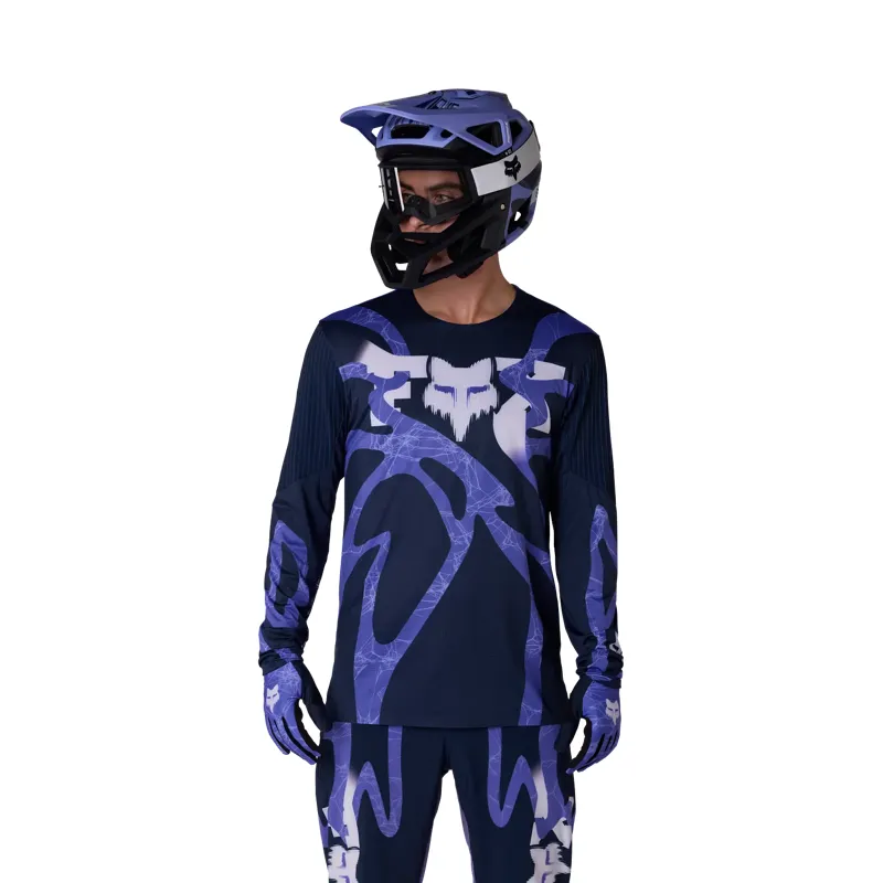 Fox Flexair Diffuse Special Edition Men's Long Sleeve Jersey - Blueberry-2