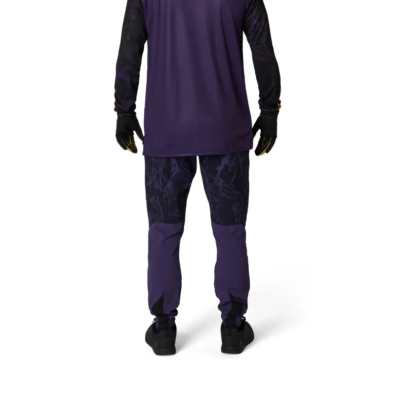 Fox Ranger Image Print Men's Long Sleeve Jersey - Plum Purple-4