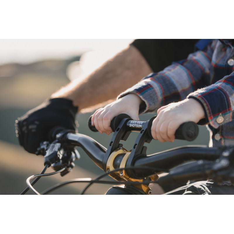 Kids Ride Shotgun 2.0 Child Bike Seat + Handlebars Combo - Black-2