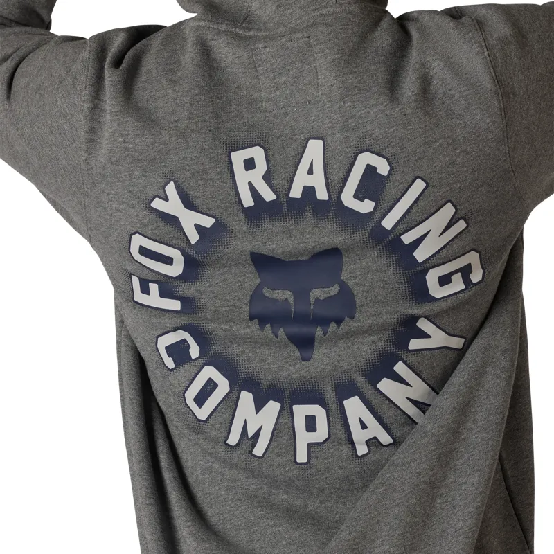 Fox Beam Men's Premium Fleece Pullover Hoolie - Heather Graphite Grey-5