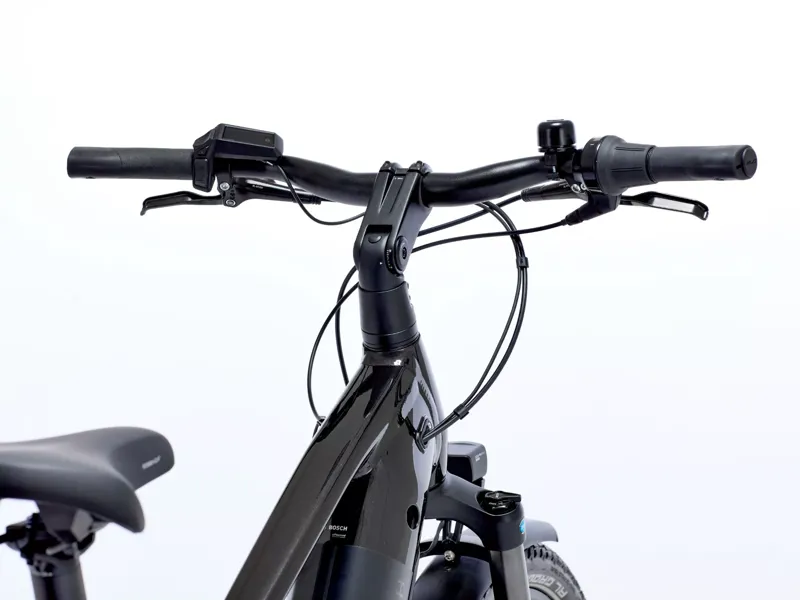 Raleigh Novus Hub Gear Crossbar 600wh 2026 Electric Hybrid Bike - Onyx Black-2