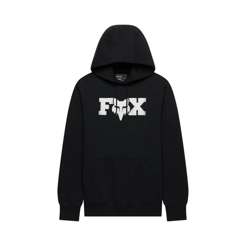 Fox F Head X Fleece Pullover Hoodie - Black