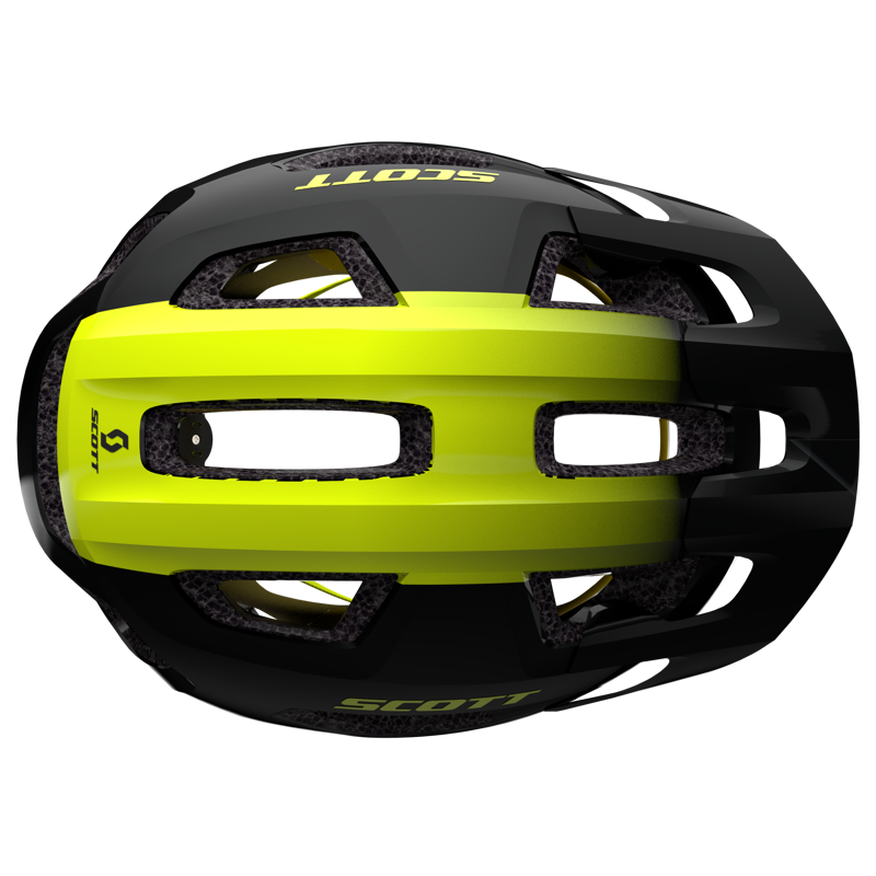 Scott Supra Plus Mips MTB Helmet - Black/Radium Yellow-2