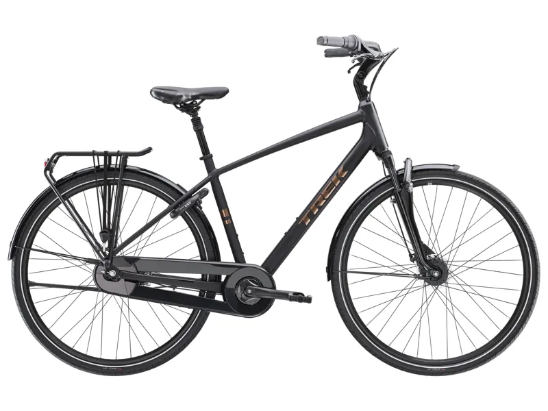 Trek District 2 Equipped 2025 Hybrid Bike - Matte Trek Black