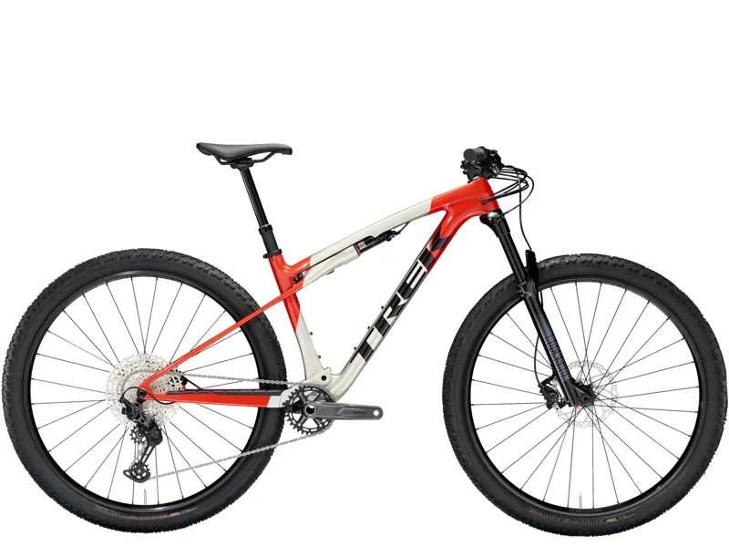 Trek Supercaliber SL 9.6 Gen 2 2025 Full Sus MTB - Lunar Silver/Lava Red