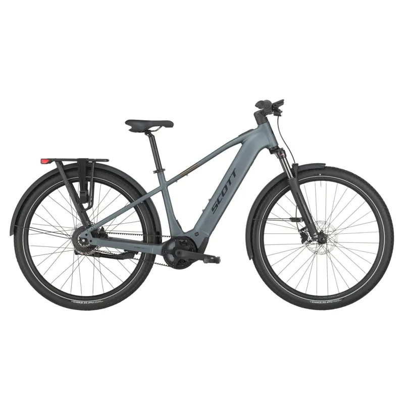 Scott Sub 10 Belt 2025 Electric Hybrid Bike - Hematite Blue