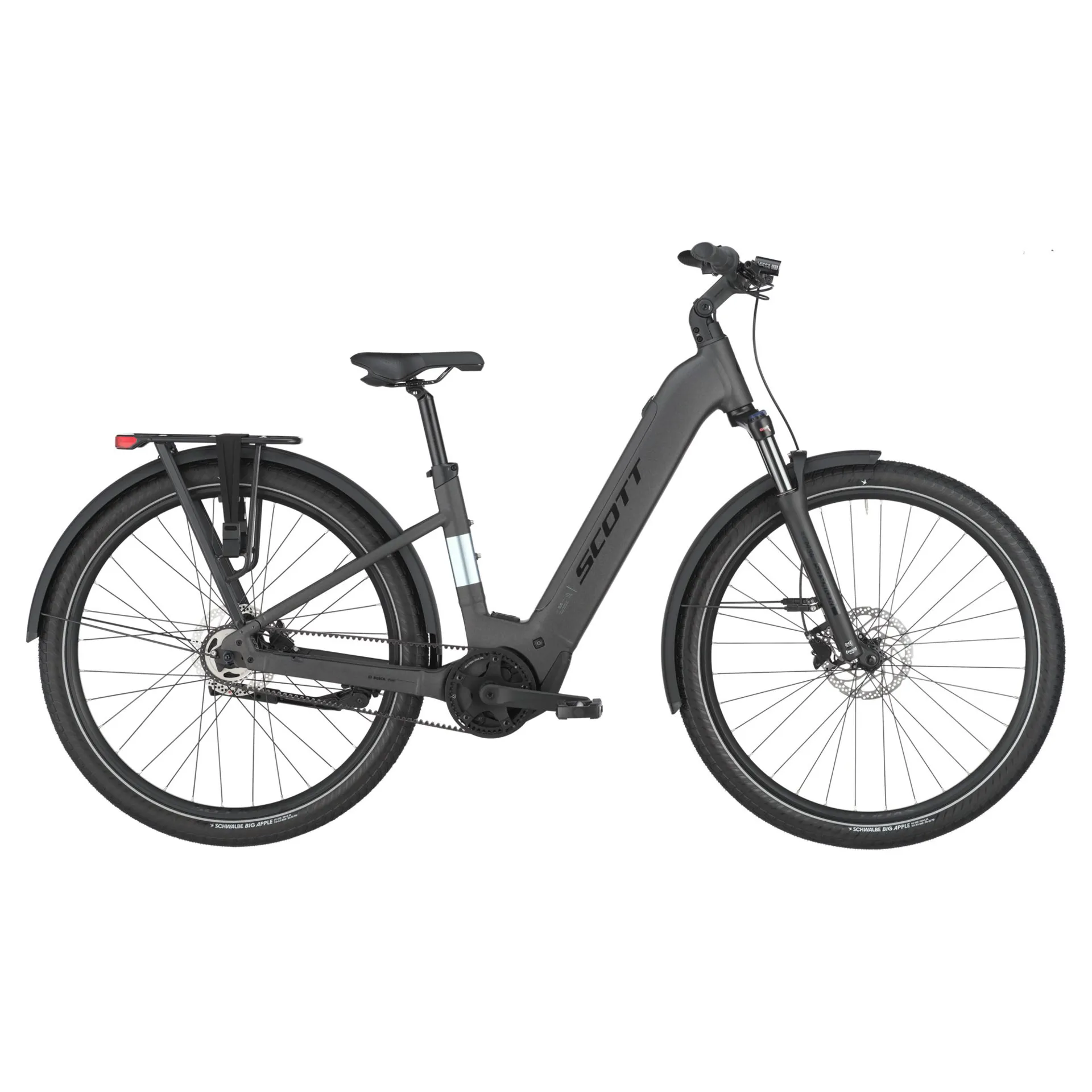Scott Sub 20 Belt Wave 2025 Electric Hybrid Bike Midnight Grey