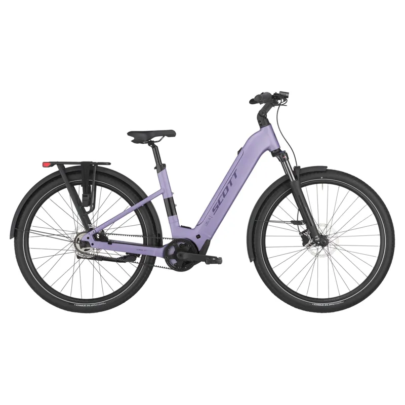 Scott Sub 20 Belt Wave 2025 Electric Hybrid Bike - Lila Purple