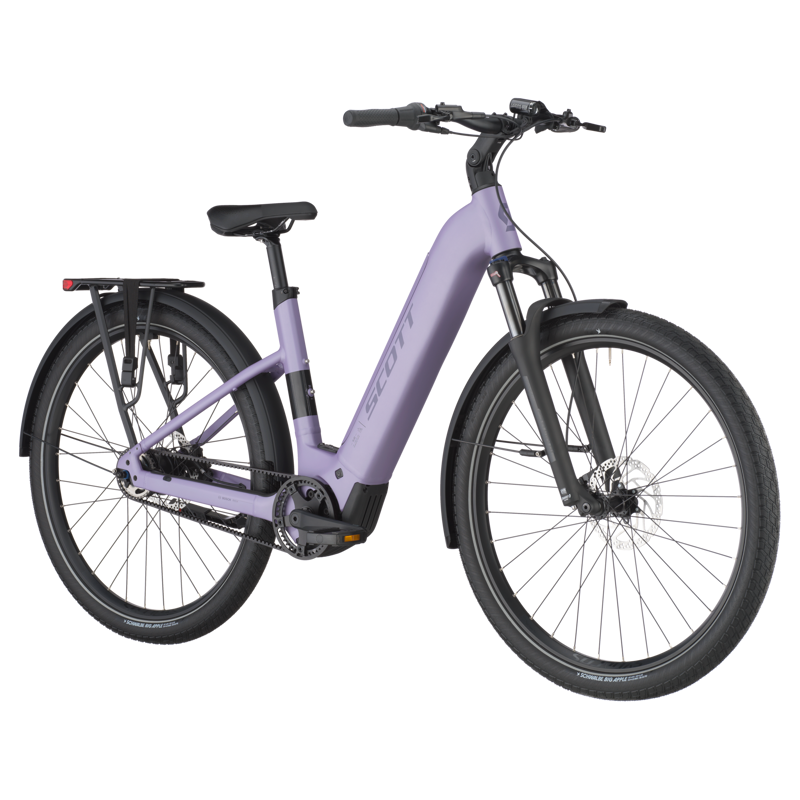 Scott Sub 20 Belt Wave 2025 Electric Hybrid Bike - Lila Purple-1
