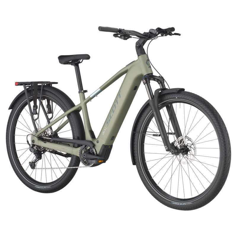 Scott Sub eRIDE 30 2025 Electric Hybrid Bike - Aztec Green-1