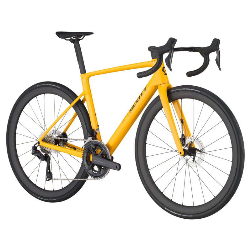 Scott Addict RC 10 2025 Carbon Race Road Bike - Bahama Yellow-1