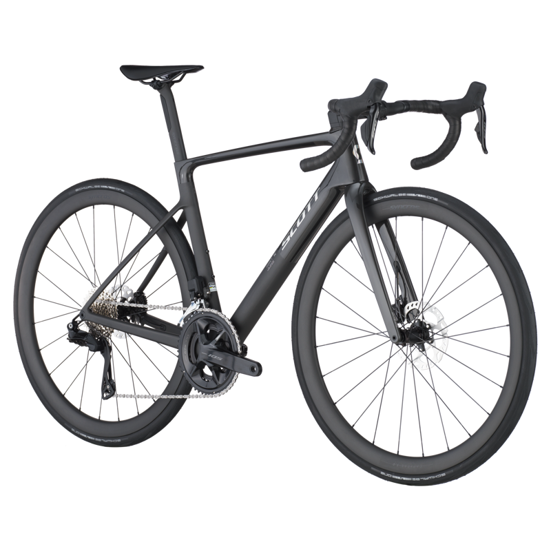 Scott Addict RC 30 2025 Carbon Race Road Bike - Carbon Black-1