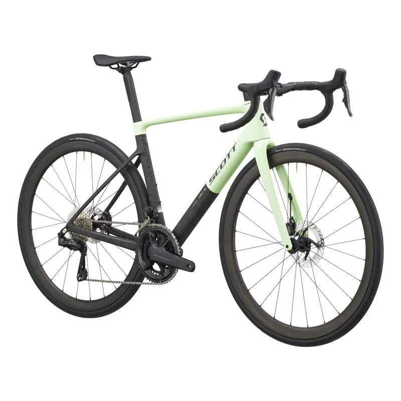Scott Addict RC 20 2027 Carbon Road Bike - Cream Green/Carbon Black-1