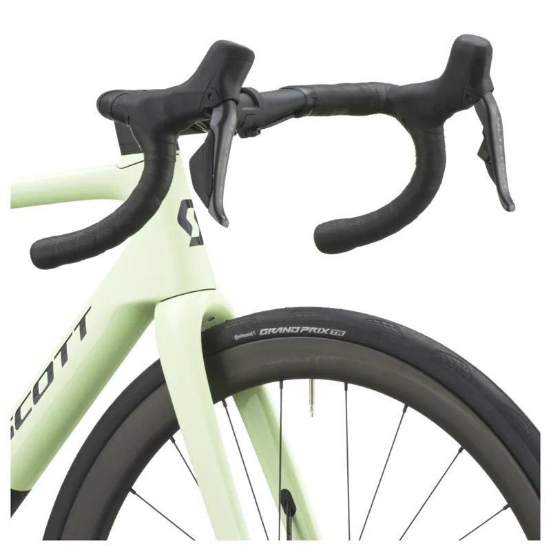 Scott Addict RC 20 2027 Carbon Road Bike - Cream Green/Carbon Black-4