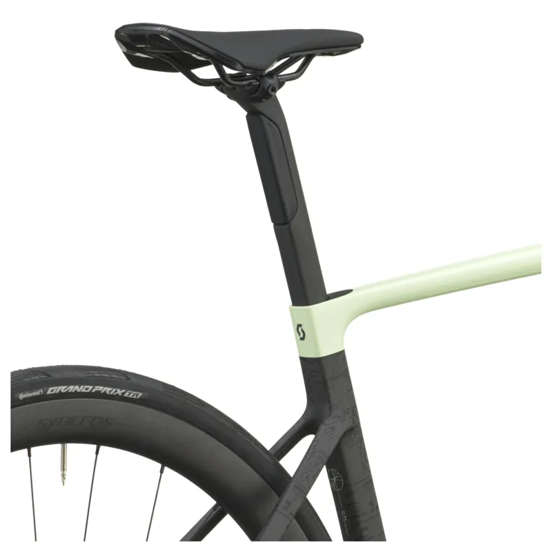 Scott Addict RC 20 2027 Carbon Road Bike - Cream Green/Carbon Black-7