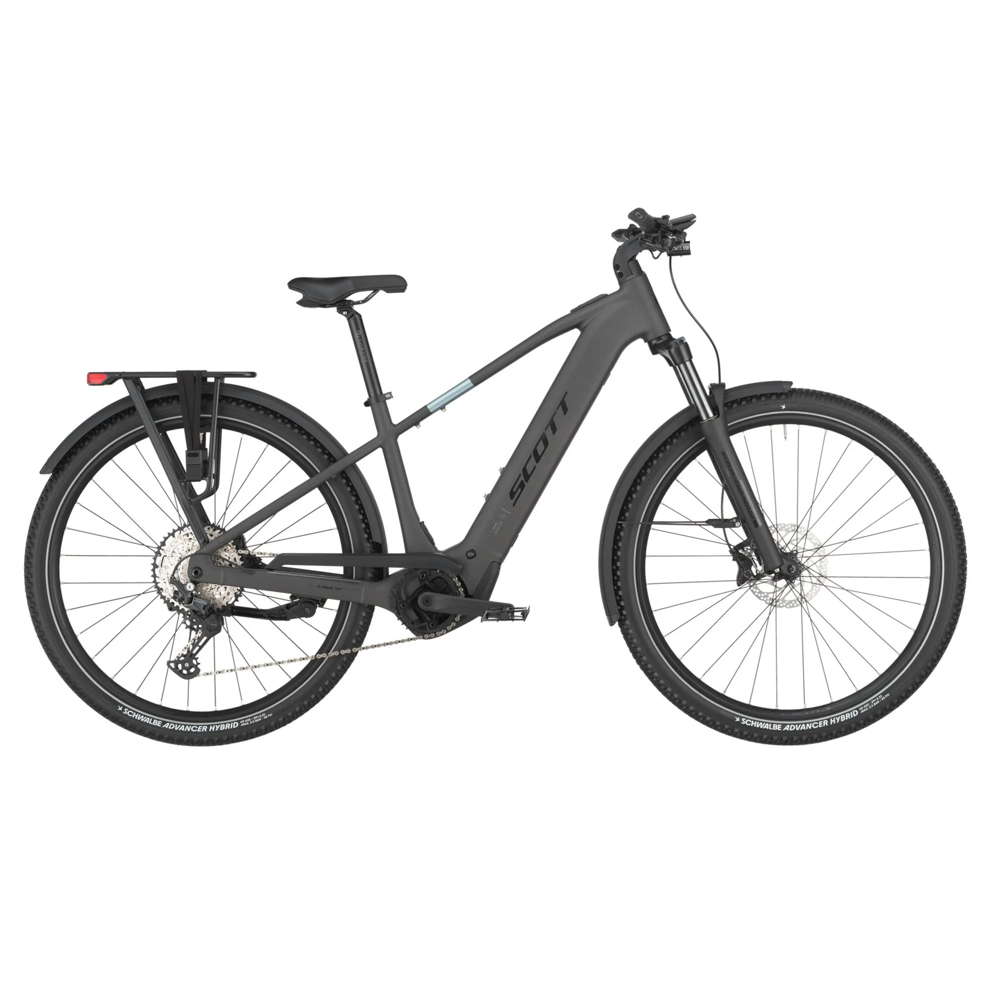 Scott Axis eRide 20 2025 Electric Hybrid Bike Midnight Grey