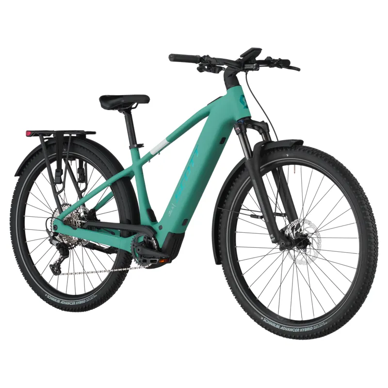 Scott Axis eRide 20 2025 Electric Hybrid Bike - Aventurine Green-1