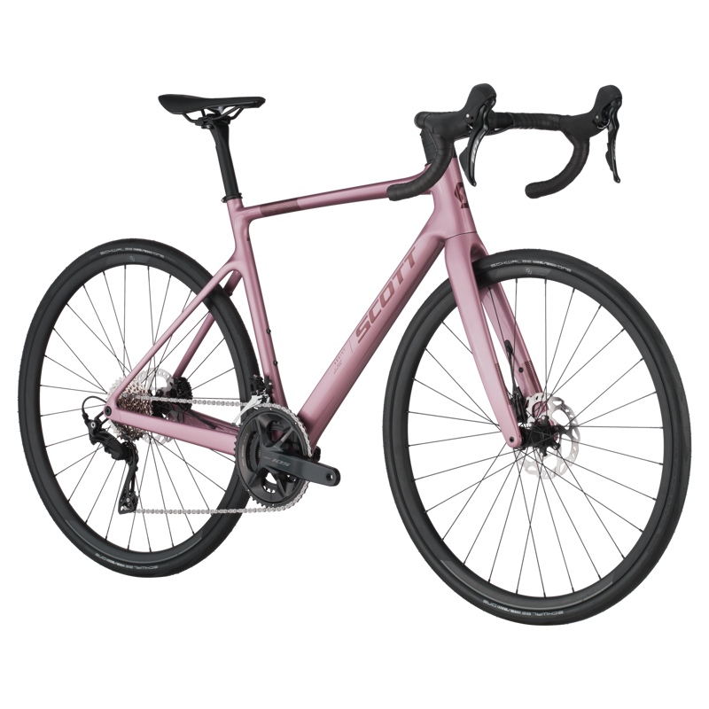 Scott Addict 50 2025 Carbon Endurance Road Bike - Ash Pink - Small-1