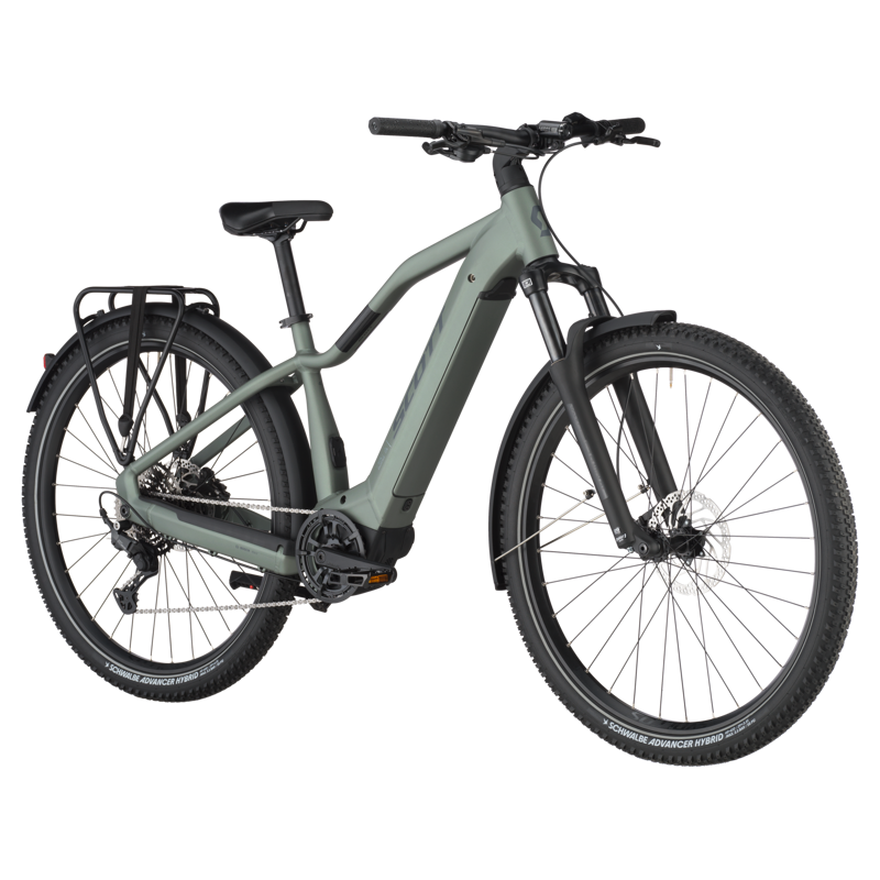 Scott Axis eRide 40 2025 Electric Hybrid Bike - Highland Green-1