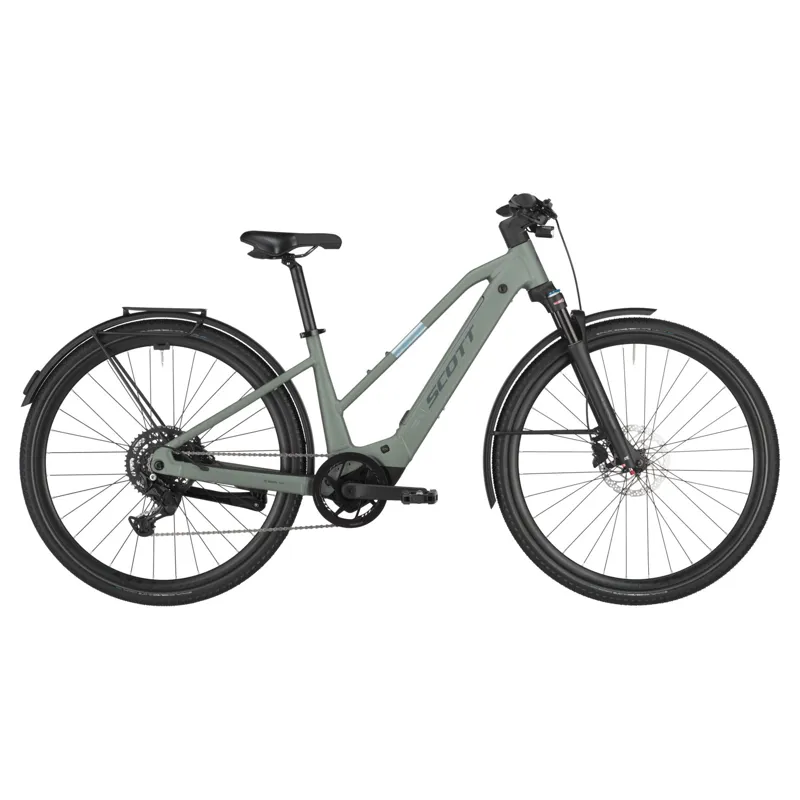 Scott Passage eRide 30 Slope 2025 Electric Hybrid Bike - Highland Green