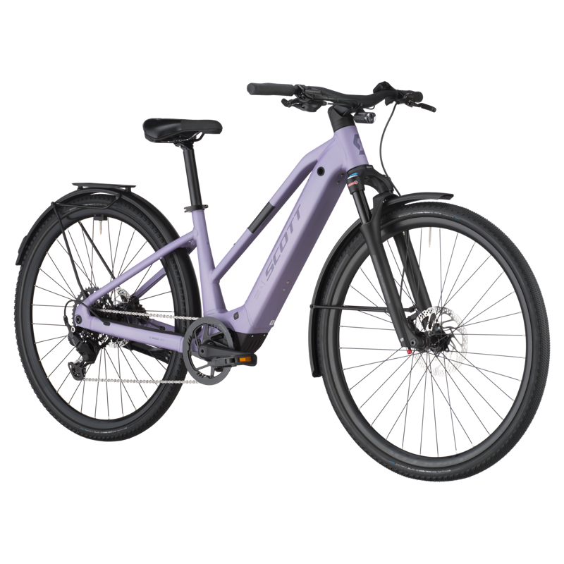 Scott Passage eRide 30 Slope 2025 Electric Hybrid Bike - Lila Purple-1
