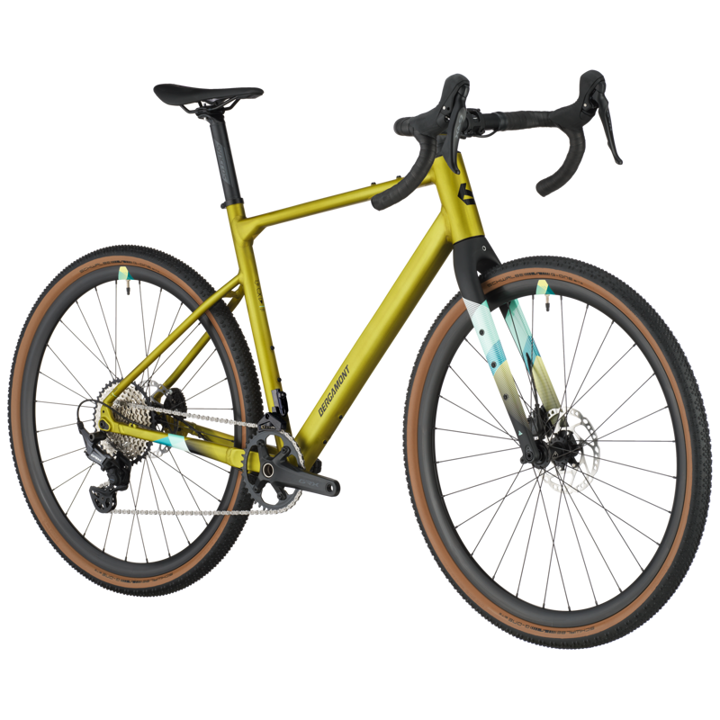 Bergamont Grandurance 8 2025 Gravel Road Bike - Greenish Gold-1