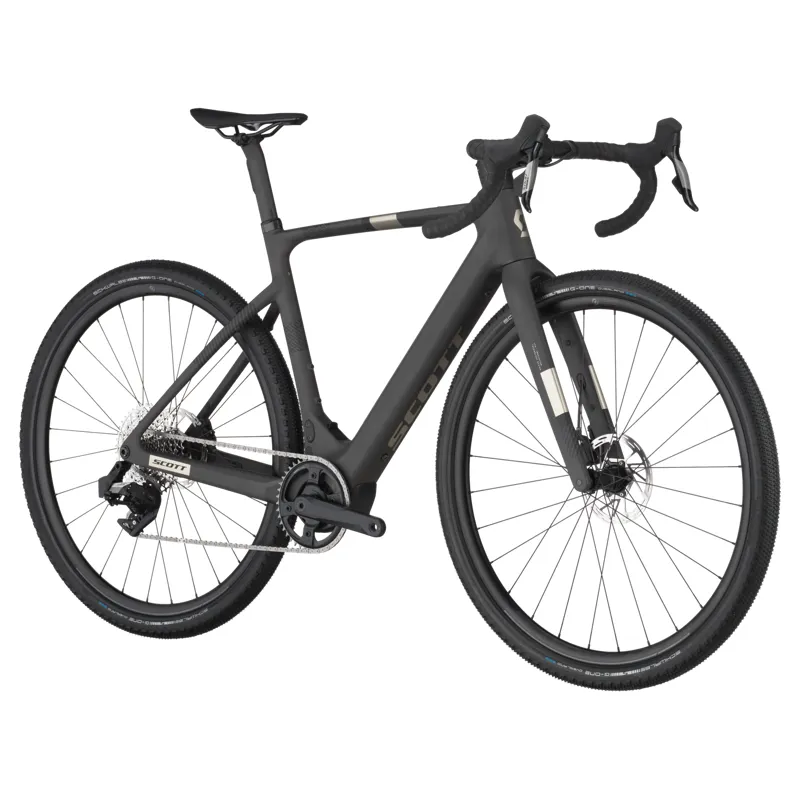 Scott Solace Gravel eRide 30 2025 Electric Road Bike - Carbon Black-1