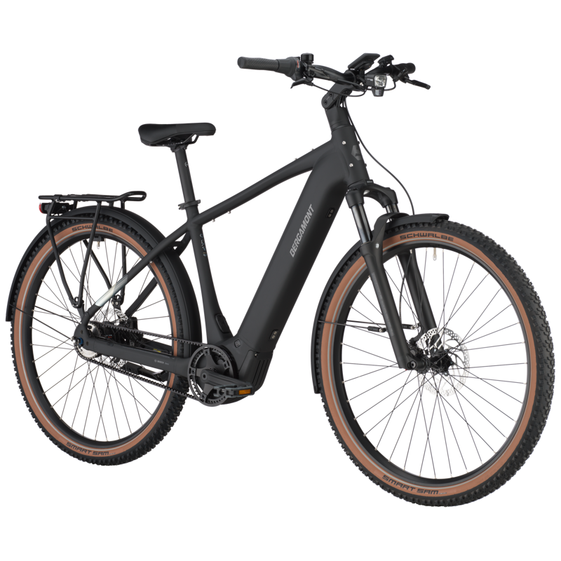 Bergamont E-Horizon SUV 20 Belt 2025 Electric Hybrid Bike - Black Matt-1
