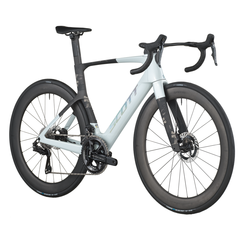 Scott Foil RC Pro 2026 Carbon Aero Road Bike - Cumulus White/Carbon Black-4