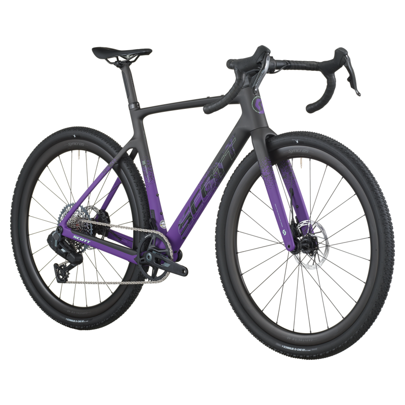 Scott Addict Gravel 20 2026 Carbon Gravel Road Bike - Black/Purple-1