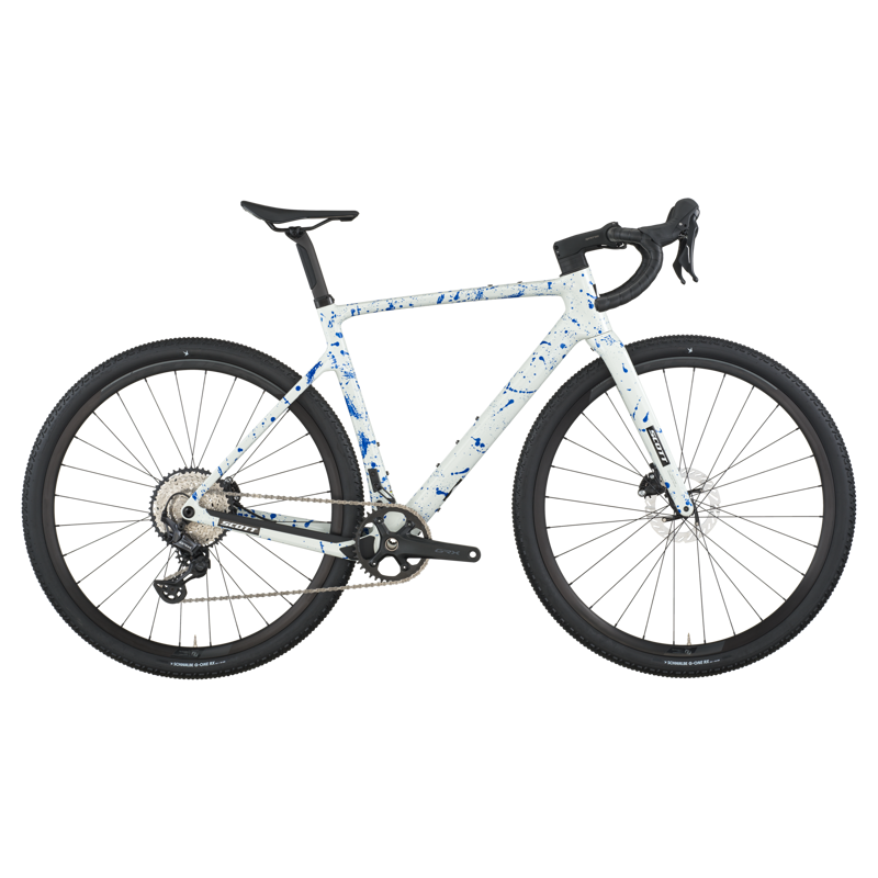 Scott Addict Gravel 30 2026 Gravel Road Bike - White/Splatter Blue