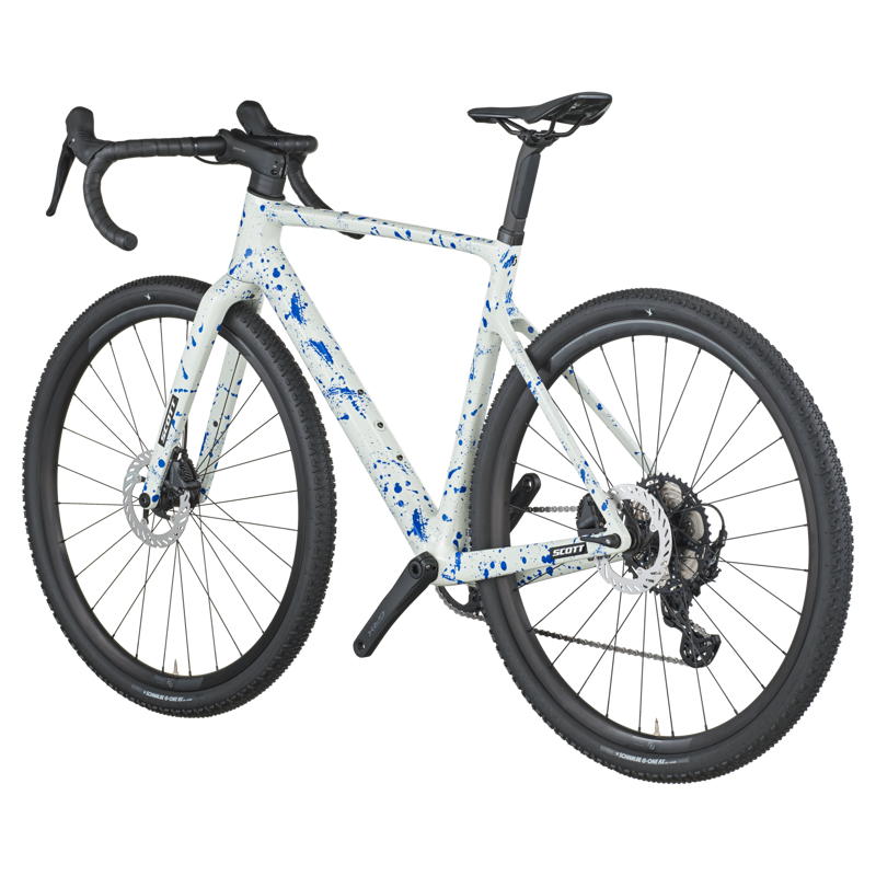Scott Addict Gravel 30 2026 Gravel Road Bike - White/Splatter Blue-2
