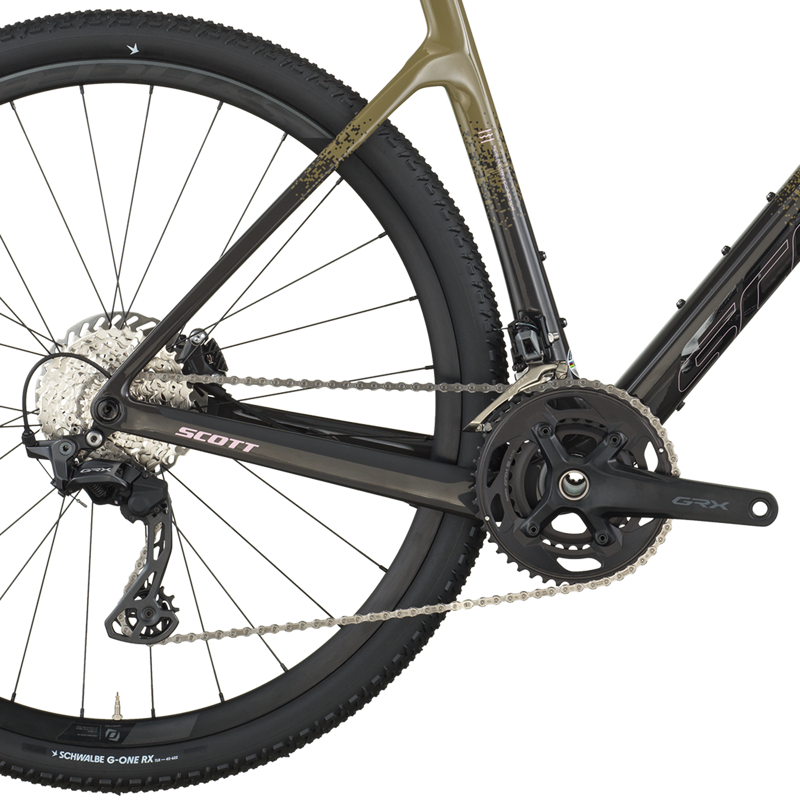 Scott Addict Gravel 40 2026 Carbon Gravel Road Bike - Kaki Green/Black-3