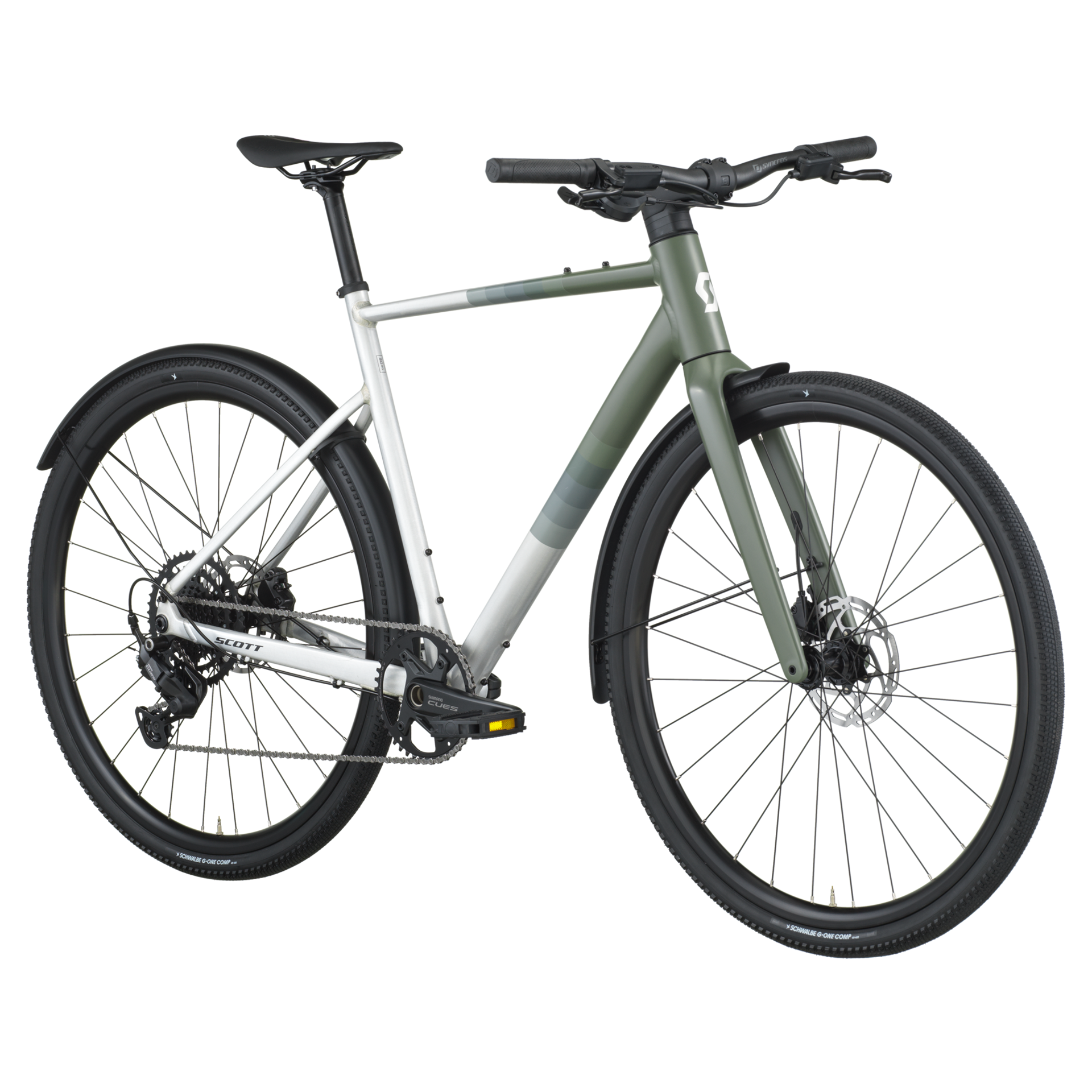 Scott Metrix 30 EQ 2026 Hybrid Bike Alloy Silver/Wenge Green
