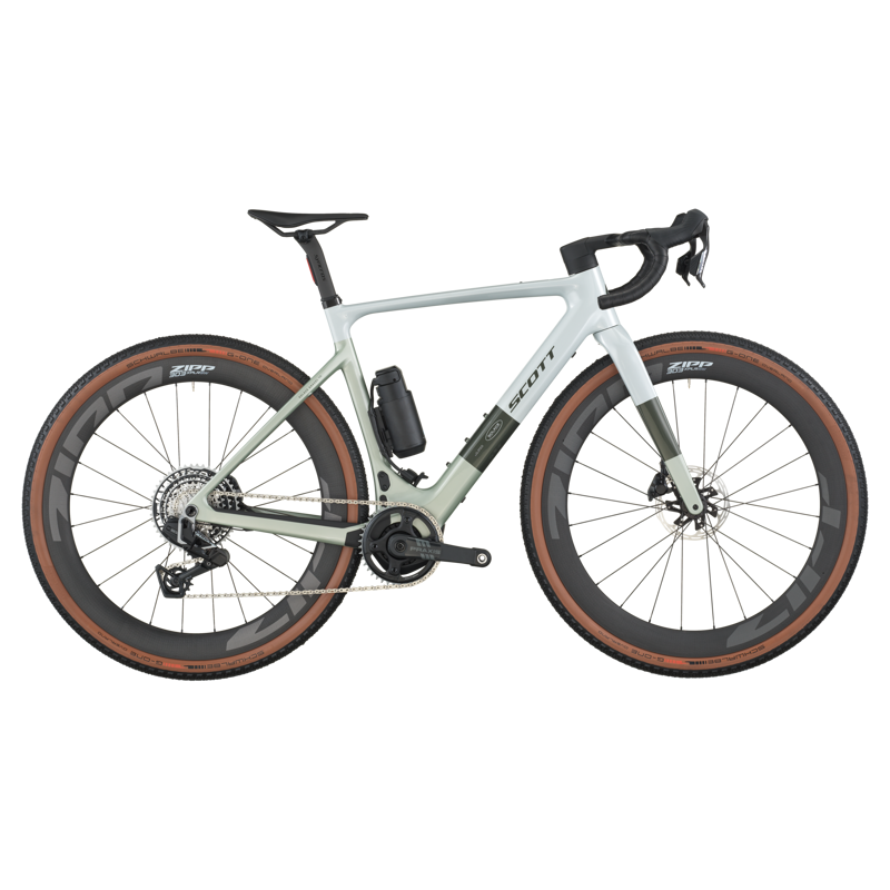 Scott Solace Gravel 10 2026 Electric Gravel Bike - Pale Green/Beluga Grey