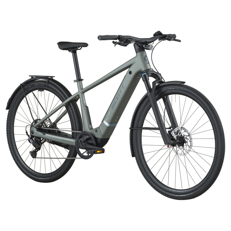 Scott Passage 20 2026 Electric Hybrid Bike - Highland Green-1
