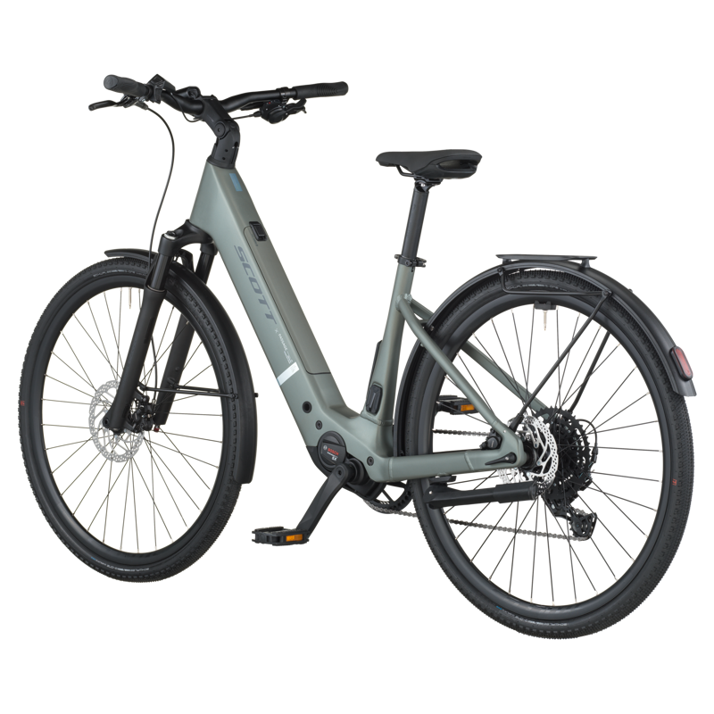 Scott Passage 20 Wave 2026 Electric Hybrid Bike - Highland Green-2