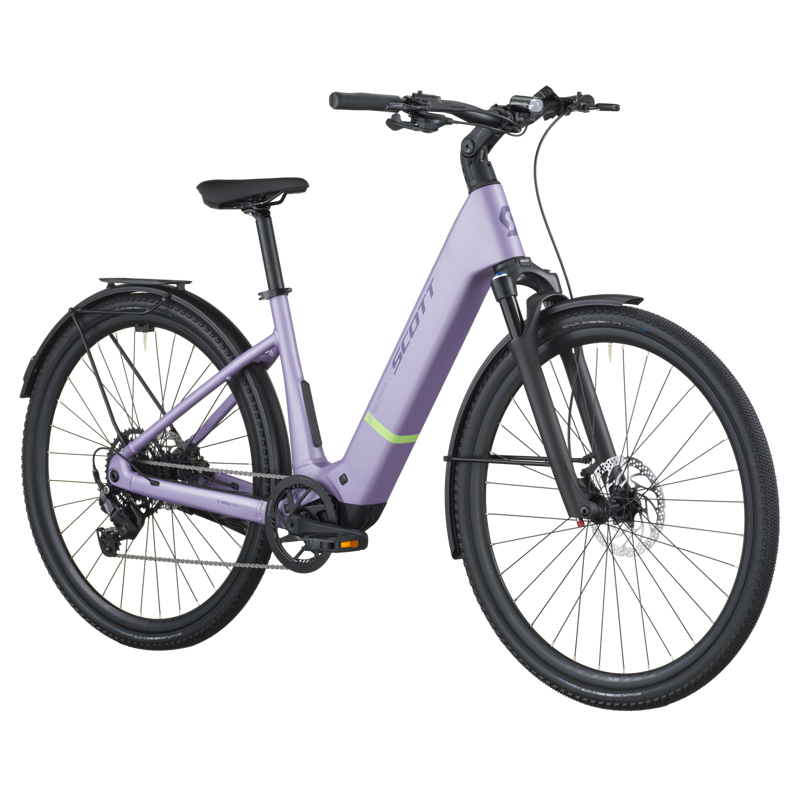 Scott Passage 20 Wave 2026 Electric Hybrid Bike - Lila Purple-1