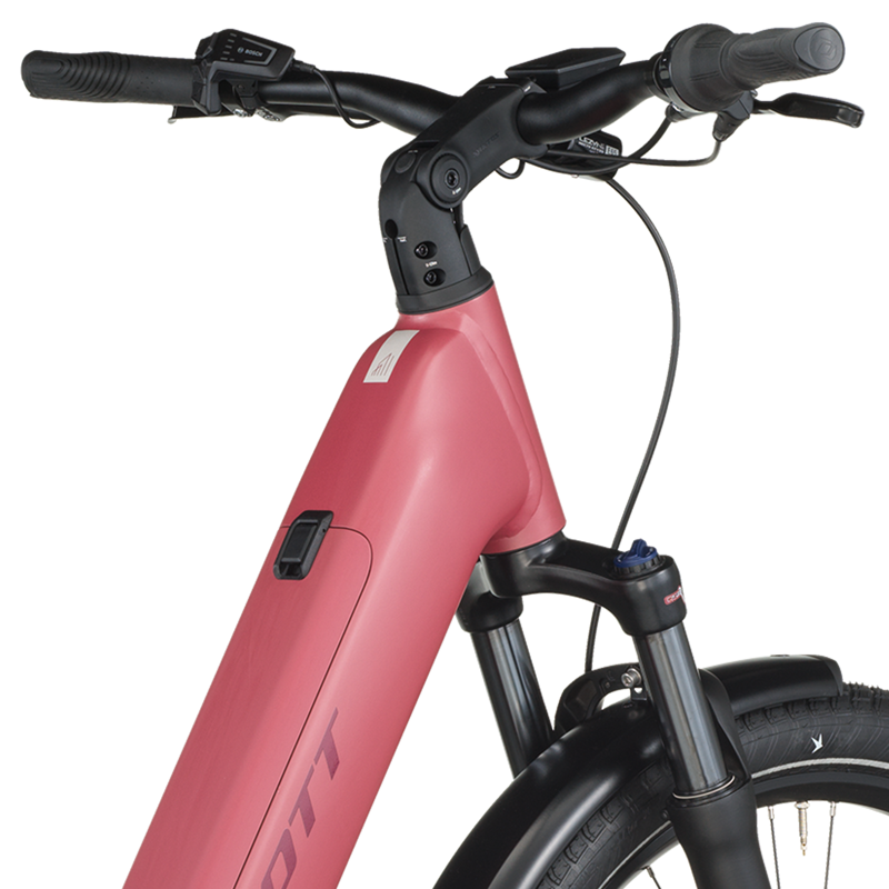 Scott Sub Tour 10 Wave 2026 Electric Hybrid Bike - Magenta Red-3