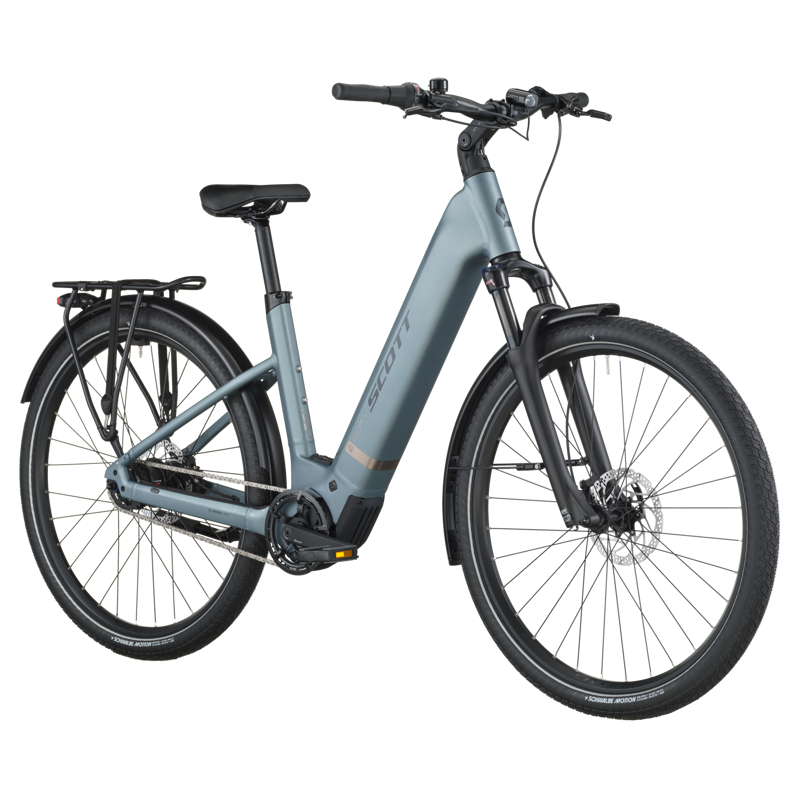 Scott Sub Tour 40 Wave 2026 Electric Hybrid Bike - Hematite Blue-1