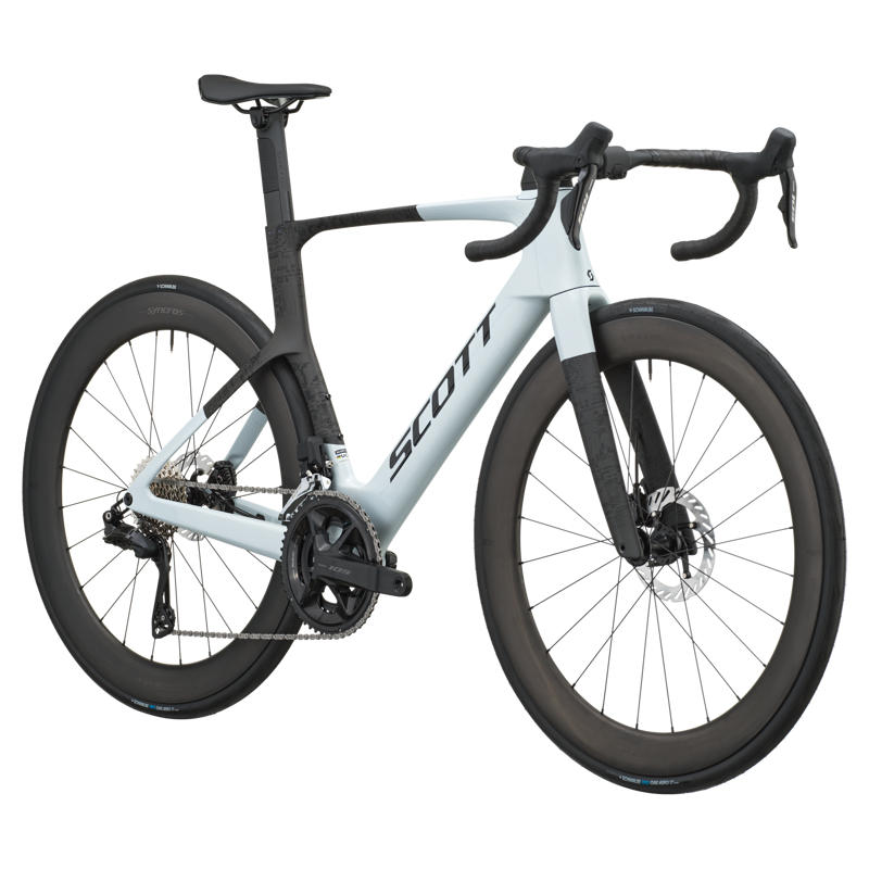 Scott Foil RC 20 2027 Carbon Aero Road Bike - Cumulus White/Black-1