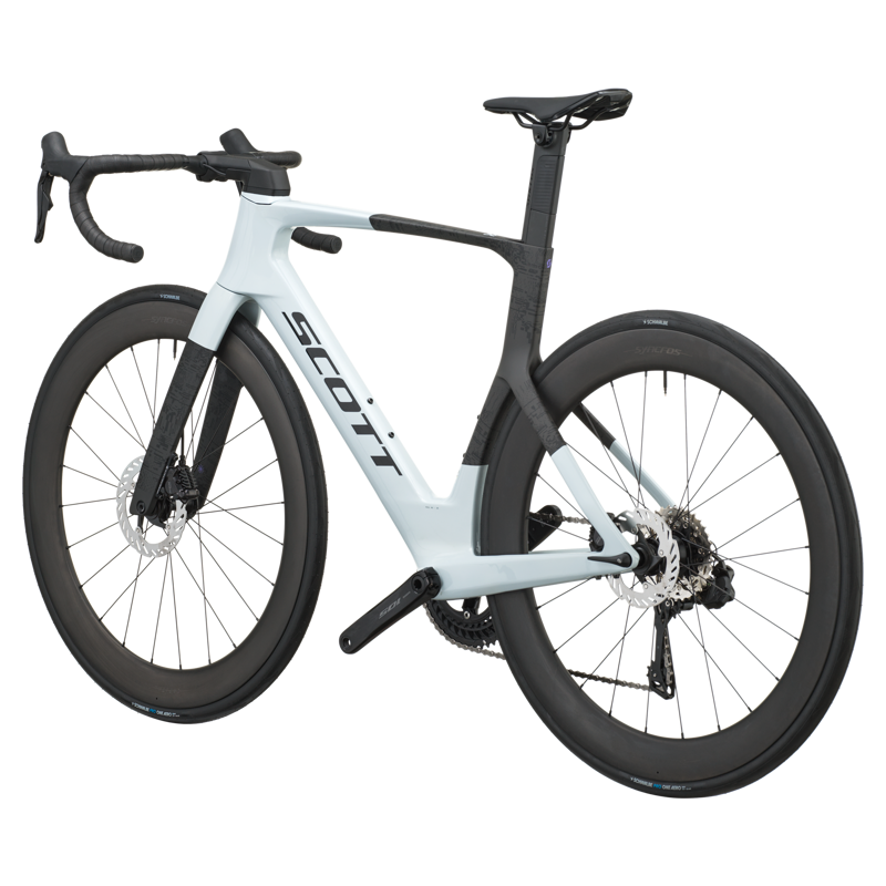 Scott Foil RC 20 2027 Carbon Aero Road Bike - Cumulus White/Black-2