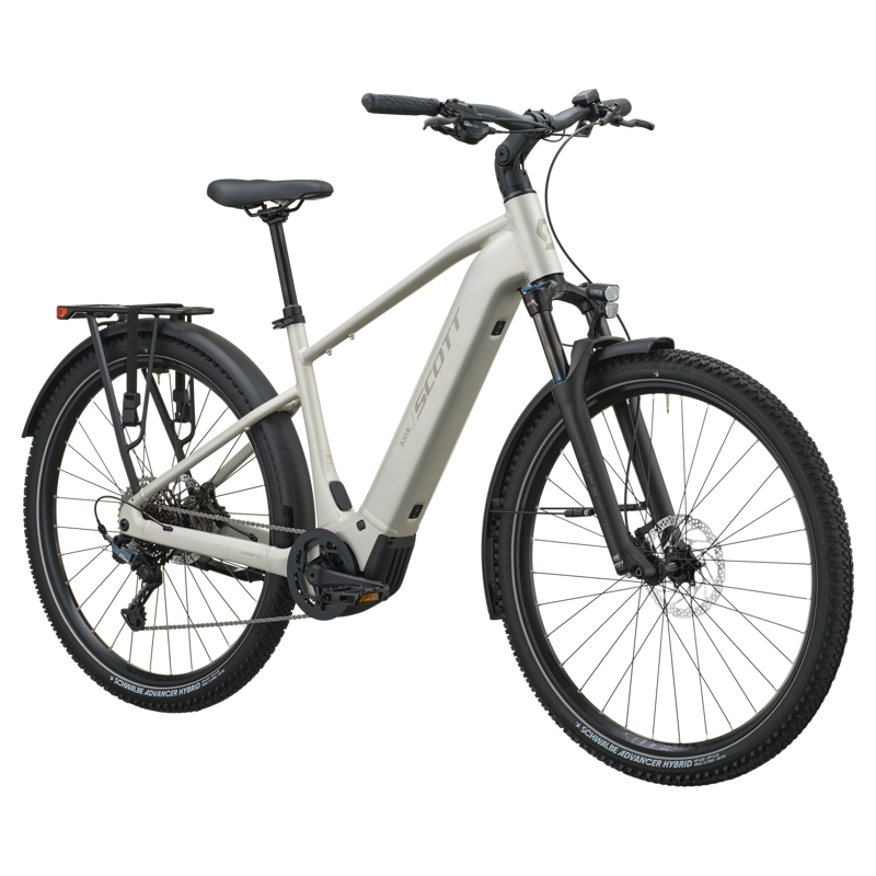 Scott Axis 10 800wh 2027 Electric Hybrid Bike - Ivory Beige-1