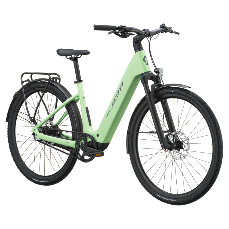 Scott Passage 10 Belt Wave 400wh 2027 Electric Hybrid Bike - Paradise Green-1