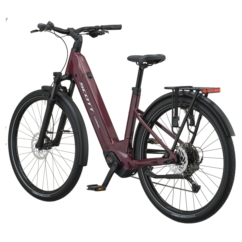 Scott Sub Sport 20 Wave 720wh 2027 Electric Hybrid Bike - Aubergine Purple-2