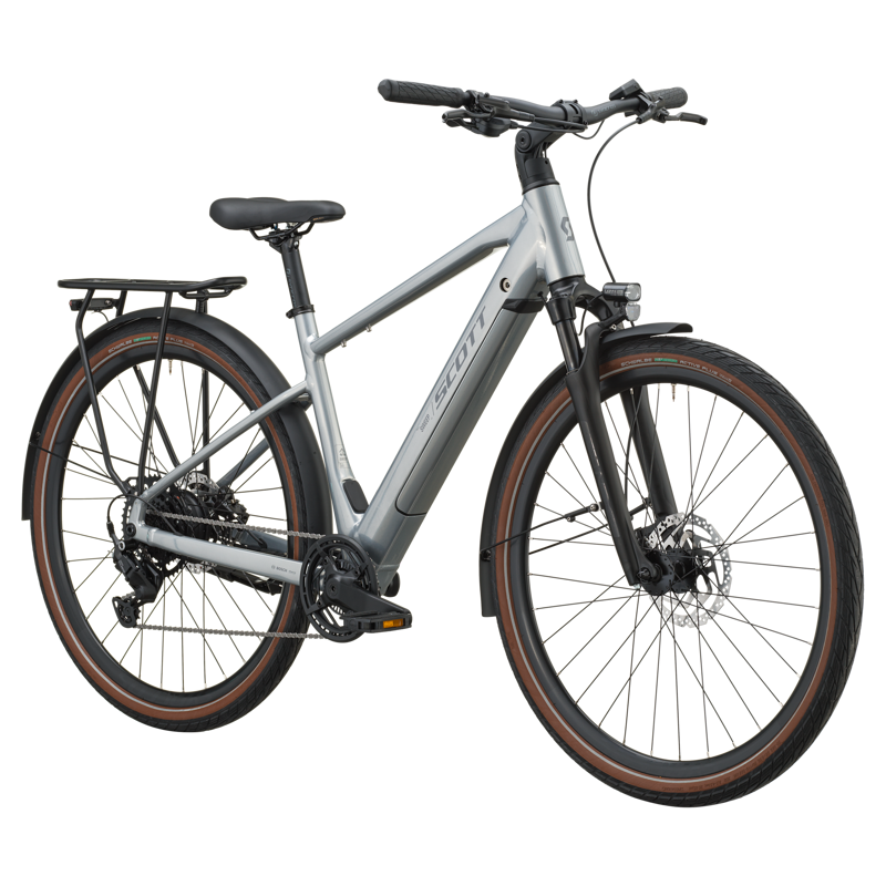 Scott Sweep 20 360wh 2027 Electric Hybrid Bike - Chrome Silver-1