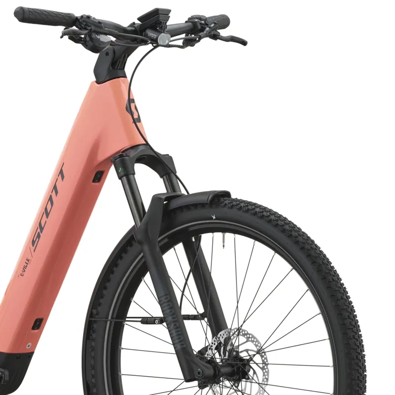 Scott E-Ville 10 SUV 800wh 2027 Electric Hybrid Bike - Peach Pink-4